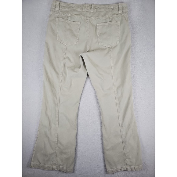 Aeropostale Low Rise Flare Jeans Women's Size 12 34x31 Light Gray Front Seam - Picture 6 of 8